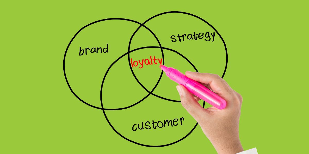 image of hand writing about the importance of branding and customer loyalty